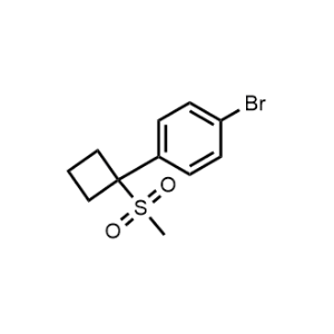 1-Bromo-4-(1-(methylsulfonyl)cyclobutyl)benzene|CS-1302272