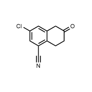 3-Chloro-6-oxo-5,6,7,8-tetrahydronaphthalene-1-carbonitrile|CS-1302307