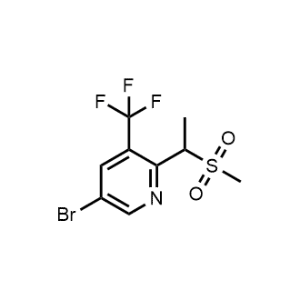5-Bromo-2-(1-(methylsulfonyl)ethyl)-3-(trifluoromethyl)pyridine|CS-1302320