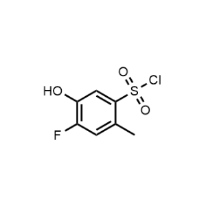 4-Fluoro-5-hydroxy-2-methylbenzenesulfonyl chloride|CS-1302667