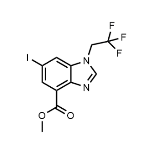 Methyl 6-iodo-1-(2,2,2-trifluoroethyl)-1H-benzo[d]imidazole-4-carboxylate|CS-1302824