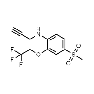 4-(Methylsulfonyl)-N-(prop-2-yn-1-yl)-2-(2,2,2-trifluoroethoxy)aniline|CS-1302859