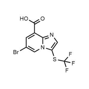 6-Bromo-3-((trifluoromethyl)thio)imidazo[1,2-a]pyridine-8-carboxylic acid|CS-1302874