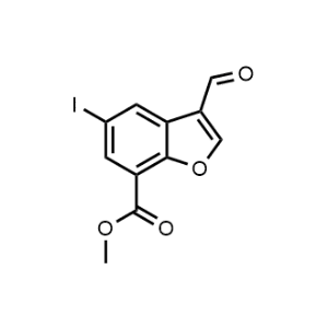Methyl 3-formyl-5-iodobenzofuran-7-carboxylate|CS-1302876