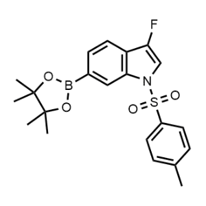 3-Fluoro-6-(4,4,5,5-tetramethyl-1,3,2-dioxaborolan-2-yl)-1-tosyl-1H-indole|CS-1303624