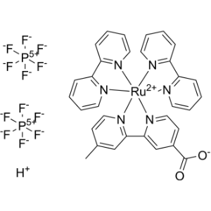 Bis(2,2'-bipyridine)(4'-methyl-[2,2'-bipyridine]-4-carboxylate)ruthenium(II) bis(hexafluorophosphate)|CS-1303739