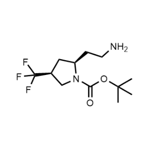 tert-Butyl (2S,4S)-2-(2-aminoethyl)-4-(trifluoromethyl)pyrrolidine-1-carboxylate|CS-1303988