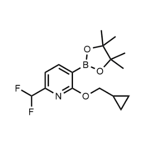 2-(Cyclopropylmethoxy)-6-(difluoromethyl)-3-(4,4,5,5-tetramethyl-1,3,2-dioxaborolan-2-yl)pyridine|CS-1304501