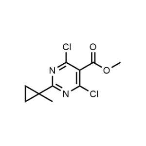Methyl 4,6-dichloro-2-(1-methylcyclopropyl)pyrimidine-5-carboxylate|CS-1304684