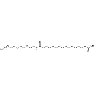 16-((2-(2-(2-Azidoethoxy)ethoxy)ethyl)amino)-16-oxohexadecanoic acid|CS-1305087