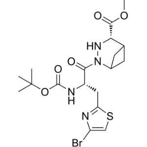 (S)-Methyl 2-((S)-3-(4-bromothiazol-2-yl)-2-((tert-butoxycarbonyl)amino)propanoyl)-2,3-diazabicyclo[3.1.1]heptane-4-carboxylate|CS-1305203
