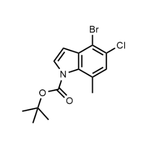 tert-Butyl 4-bromo-5-chloro-7-methyl-1H-indole-1-carboxylate|CS-1306001