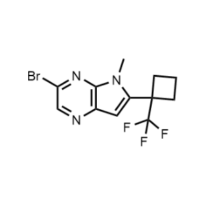 3-Bromo-5-methyl-6-(1-(trifluoromethyl)cyclobutyl)-5H-pyrrolo[2,3-b]pyrazine|CS-1306009