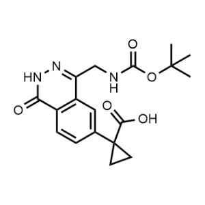 1-(4-(((tert-Butoxycarbonyl)amino)methyl)-1-oxo-1,2-dihydrophthalazin-6-yl)cyclopropane-1-carboxylic acid|CS-1306116