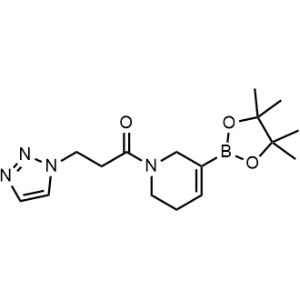 1-(5-(4,4,5,5-Tetramethyl-1,3,2-dioxaborolan-2-yl)-3,6-dihydropyridin-1(2H)-yl)-3-(1H-1,2,3-triazol-1-yl)propan-1-one|CS-1306245