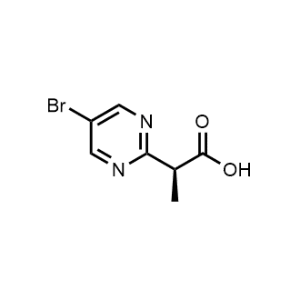 (S)-2-(5-Bromopyrimidin-2-yl)propanoic acid|CS-1306587