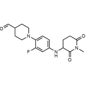 1-(2-Fluoro-4-((1-methyl-2,6-dioxopiperidin-3-yl)amino)phenyl)piperidine-4-carbaldehyde|CS-1307822