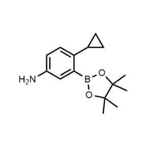 4-Cyclopropyl-3-(4,4,5,5-tetramethyl-1,3,2-dioxaborolan-2-yl)aniline|CS-1310187