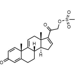 2-((8S,10S,13S,14S)-10,13-Dimethyl-3-oxo-6,7,8,10,12,13,14,15-octahydro-3H-cyclopenta[a]phenanthren-17-yl)-2-oxoethyl methanesulfonate Prednisolone Impurity|CS-1310625