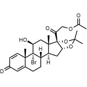 2-((6aS,6bR,7S,8aS,8bS,11aR,12aS,12bS)-6b-Bromo-7-hydroxy-6a,8a,10,10-tetramethyl-4-oxo-1,2,4,6a,6b,7,8,8a,11a,12,12a,12b-dodecahydro-8bH-naphtho[2',1':4,5]indeno[1,2-d][1,3]dioxol-8b-yl)-2-oxoethyl acetate Desonide Impurity|CS-1310654
