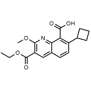 7-Cyclobutyl-3-(ethoxycarbonyl)-2-methoxyquinoline-8-carboxylic acid|CS-1310746