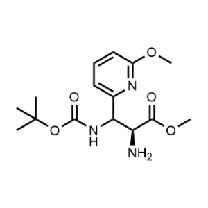 Methyl (2S)-2-amino-3-((tert-butoxycarbonyl)amino)-3-(6-methoxypyridin-2-yl)propanoate|CS-1311001