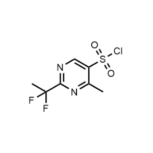 2-(1,1-Difluoroethyl)-4-methylpyrimidine-5-sulfonyl chloride|CS-1311193