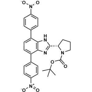 tert-Butyl (S)-2-(4,7-bis(4-nitrophenyl)-1H-benzo[d]imidazol-2-yl)pyrrolidine-1-carboxylate|CS-1311417