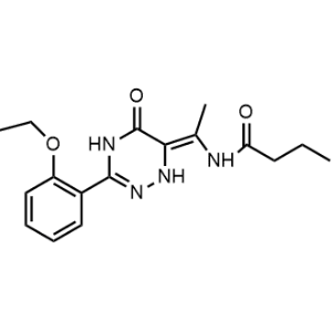 (Z)-N-(1-(3-(2-Ethoxyphenyl)-5-oxo-4,5-dihydro-1,2,4-triazin-6(1H)-ylidene)ethyl)butyramide Vardenafil Impurity|CS-1311709