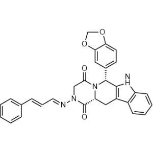 (6R,12aR)-6-(Benzo[d][1,3]dioxol-5-yl)-2-(((1E,2E)-3-phenylallylidene)amino)-2,3,6,7,12,12a-hexahydropyrazino[1',2':1,6]pyrido[3,4-b]indole-1,4-dione Tadalafil Impurity|CS-1312027