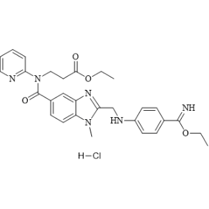 Ethyl 3-(2-(((4-(ethoxy(imino)methyl)phenyl)amino)methyl)-1-methyl-N-(pyridin-2-yl)-1H-benzo[d]imidazole-5-carboxamido)propanoate hydrochloride Dabigatran etexilate Impurity|CS-1312148