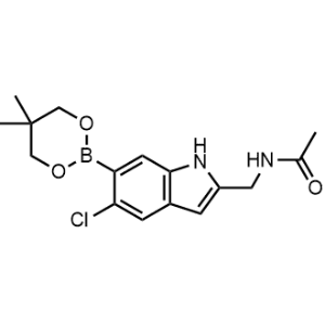 N-((5-Chloro-6-(5,5-dimethyl-1,3,2-dioxaborinan-2-yl)-1H-indol-2-yl)methyl)acetamide|CS-1312214