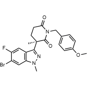 (R)-3-(6-Bromo-5-fluoro-1-methyl-1H-indazol-3-yl)-1-(4-methoxybenzyl)-3-methylpiperidine-2,6-dione|CS-1312511