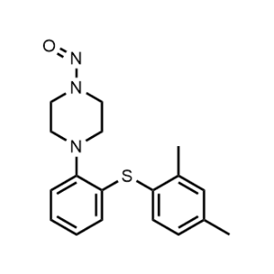 1-(2-((2,4-Dimethylphenyl)thio)phenyl)-4-nitrosopiperazine Vortioxetine Impurity 23|CS-1312573