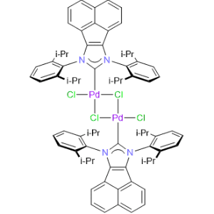 Bis[7,9-bis[2,6-bis(1-methylethyl)phenyl]-7,9-dihydro-8H-acenaphth[1,2-d]imidazol-8-ylidene]di-μ-chlorodichlorodipalladium|CS-1312805