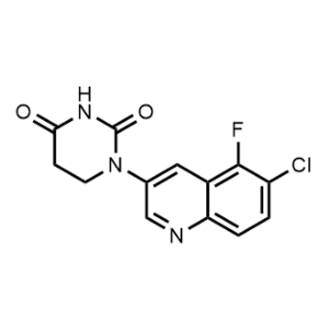 1-(6-Chloro-5-fluoroquinolin-3-yl)dihydropyrimidine-2,4(1H,3H)-dione|CS-1312858