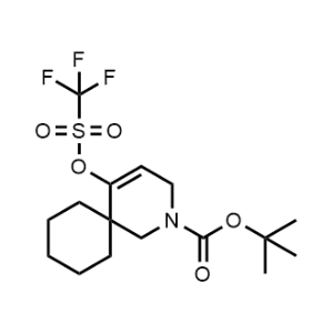 tert-Butyl 5-(((trifluoromethyl)sulfonyl)oxy)-2-azaspiro[5.5]undec-4-ene-2-carboxylate|CS-1312869