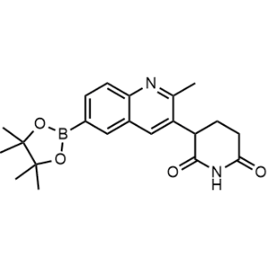 3-(2-Methyl-6-(4,4,5,5-tetramethyl-1,3,2-dioxaborolan-2-yl)quinolin-3-yl)piperidine-2,6-dione|CS-1313105