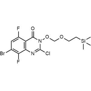 7-Bromo-2-chloro-5,8-difluoro-3-((2-(trimethylsilyl)ethoxy)methoxy)quinazolin-4(3H)-one|CS-1313320