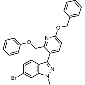 3-(6-(Benzyloxy)-2-(phenoxymethyl)pyridin-3-yl)-6-bromo-1-methyl-1H-indazole|CS-1313427