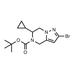 tert-Butyl 2-bromo-6-cyclopropyl-6,7-dihydropyrazolo[1,5-a]pyrazine-5(4H)-carboxylate|CS-1313433