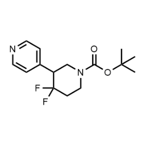 tert-Butyl 4,4-difluoro-3-(pyridin-4-yl)piperidine-1-carboxylate|CS-1315289