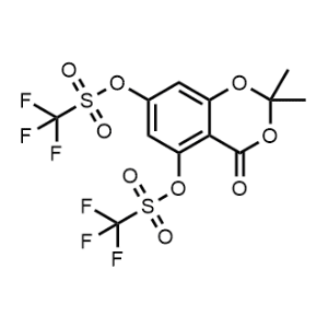 2,2-Dimethyl-4-oxo-4H-benzo[d][1,3]dioxine-5,7-diyl bis(trifluoromethanesulfonate)|CS-1315400