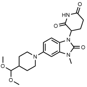 3-(5-(4-(Dimethoxymethyl)piperidin-1-yl)-3-methyl-2-oxo-2,3-dihydro-1H-benzo[d]imidazol-1-yl)piperidine-2,6-dione|CS-1315456
