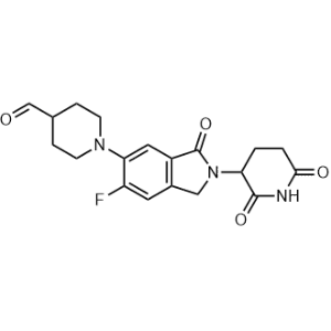 1-(2-(2,6-Dioxopiperidin-3-yl)-6-fluoro-3-oxoisoindolin-5-yl)piperidine-4-carbaldehyde|CS-1315461