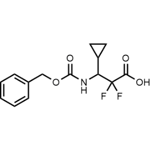 3-(((Benzyloxy)carbonyl)amino)-3-cyclopropyl-2,2-difluoropropanoic acid|CS-1315476