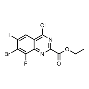 Ethyl 7-bromo-4-chloro-8-fluoro-6-iodoquinazoline-2-carboxylate|CS-1315727