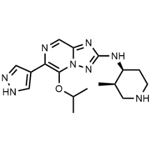 5-Isopropoxy-N-((3R,4S)-3-methylpiperidin-4-yl)-6-(1H-pyrazol-4-yl)-[1,2,4]triazolo[1,5-a]pyrazin-2-amine|CS-1316609