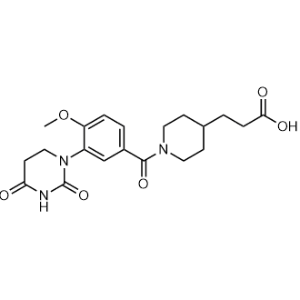 3-(1-(3-(2,4-Dioxotetrahydropyrimidin-1(2H)-yl)-4-methoxybenzoyl)piperidin-4-yl)propanoic acid|CS-1316620
