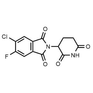 5-Chloro-2-(2,6-dioxopiperidin-3-yl)-6-fluoroisoindoline-1,3-dione|CS-1316736